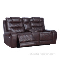 Poder moderno loveseat recliner sala de estar sofá